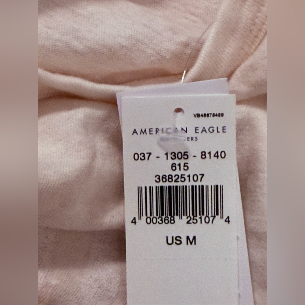 American Eagle Outfitters Malibu Tennis Club Pink & White Graphic Tee NWT S M - Picture 11 of 11